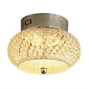 Lámpara de techo pequeña con cuentas de cristal para pasillo, lámpara de techo para balcón - Product Image 6