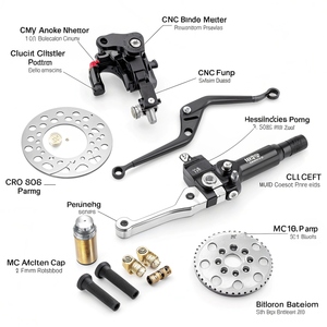 Servicio de Mecanizado CNC OEM para Piezas de Motocicleta Personalizadas, Componentes de Control de Freno y Embrague de Aluminio - Product Image 4