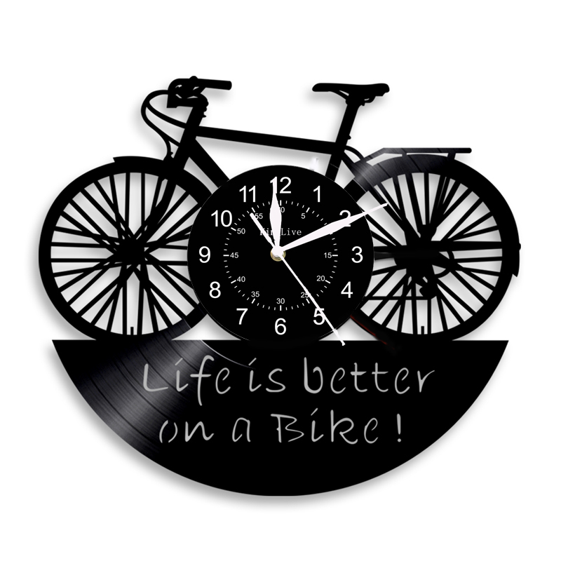 Креативные черные полые настенные часы в античном стиле с виниловой пластиной