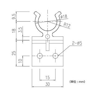 แขนยึดท่อ Kansaikako L-Bracket (LS-13A) – แขนยึด PVC สำหรับท่อ VP13 - Product Image 3