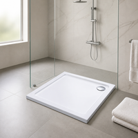 Receveur de douche en pierre artificielle, base de sol étanche à profil bas pour salle de bain