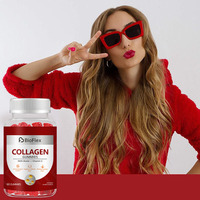 Complément alimentaire en gommes de collagène marin hydrolysé pour la beauté, anti-âge et éclaircissement de la peau pour adultes