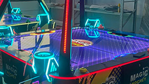 Table Magic Hockey 4 joueurs Fun Air Hockey Machine d'amusement d'intérieur pour jeu de rachat de billets Game Center - Product Image 5