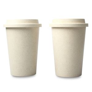Tasses à café en plastique biodégradable en paille de blé de 16 oz, gobelets réutilisables à emporter, gobelets à café avec couvercle, fabriqués au Vietnam - Product Image 4