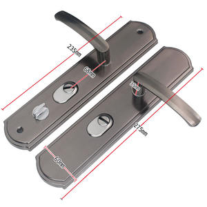 Accessoires de quincaillerie de porte de sécurité en alliage d'aluminium universel du fabricant, poignées de porte d'entrée et serrures de portail - Product Image 5
