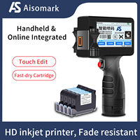 Impresora de inyección de tinta portátil TIJ de 12.7mm con boquilla XP600, 600dpi, tinta de secado rápido, impresora de etiquetas manual, multicolor, flexible, recargable, para huevos