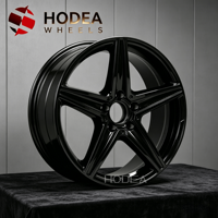 Jantes forgées HODEA 17/18/19/20/21/22 pouces à 5 branches, noir brillant, pour Mercedes AMG BMW Audi, jantes personnalisées