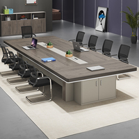 Table de conférence de conception simple meubles de bureau panneaux de particules bureau 6/8/10/12 personnes grand ensemble de Table de réunion