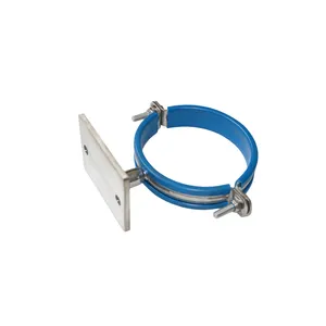 卫生不锈钢管夹钳与带管吊架的插入或与用于提取机架的 FNPT 管
