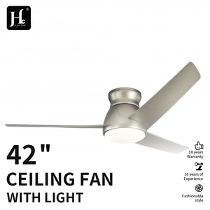 Ventilador de Techo LED Moderno de Hierro de 52 Pulgadas con 3 Aspas y Luz, Control Remoto DC, Lámpara de Techo de Perfil Bajo para Sala de Estar - Product Image 2