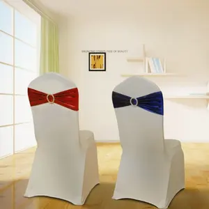 Hotel Wedding Spandex Banquet Chair Buckles Back Cover Decoration Spandex Elastic Strap Chair Covers for Banquet