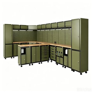 Customized Modern Design Removable Stainless Steel Tool Boxes Sturdy <b>Workshop</b> Garage <b>Storage</b> Workbench Tool Cabinet 200kg Load - Product Image 1