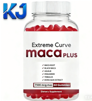 Gummies Black Maca Plus pour adultes, pour des fesses plus volumineuses et une vitalité accrue - 2 gummies par portion, booster fessier