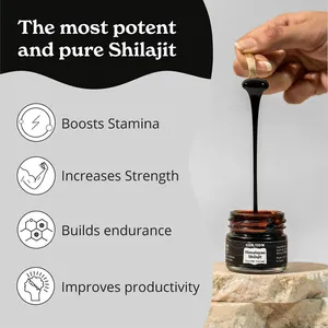 Cực kỳ mạnh Hữu Cơ shilajit 15 gram shilajit nhựa có nguồn gốc ở 17000 + feet ở dãy núi Himalaya skardu Pakistan