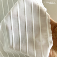 Tela Tejida de Alta Elasticidad Color Blanco 140gsm Ligera para Mangas de Maillot de Ciclismo para Deportes e Impresión