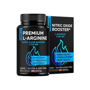 L-Arginin 2100 mg Kapseln Muskel wachstum Ergänzungen für Männer Vegane Kapseln Stickoxid Booster Enhancing Pill Pre workout - Product Image 1