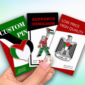 Tùy Chỉnh Pins Kim Loại Biểu Tượng Phù Hiệu Bán Buôn Trâm Metalicos Men Cứng <span class=keywords><strong>Cap</strong></span> An Toàn Men Ve Áo Palestine Pin - Product Image 3