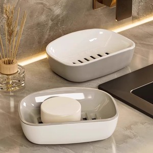 Grand porte-savon avec double drainage, boîte à savon de luxe pour la maison et la buanderie - Product Image 1