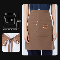 Tablier en toile réglable imperméable pour restaurant, bar, cuisine, jardinage, pour serveur, serveuse, unisexe, tabliers de cuisine pour la maison