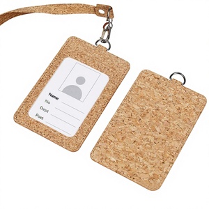 Eco-friendly Work <b>ID</b> Card <b>Holder</b> Employee Badge Lanyard Company-printed Business Office Exhibition logo XY-002 - Product Image 1