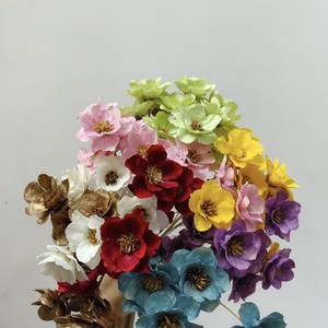 Bouquet naturel de fleurs séchées artisanales, clochettes argentées préservées, style Instagram, pour décoration de maison et arrangement en vase - Product Image 2
