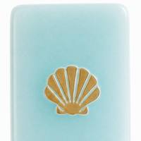 Tuiles de Mahjong Américaines en Acrylique Sculptées, Thème Île Tropicale Bleu et Blanc, Luxe Portable, pour Divertissement et Rassemblements