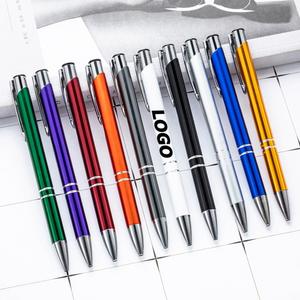 Stylos à bille métalliques personnalisables - Cadeaux uniques pour étudiants avec impression de logo - Stylos promotionnels en aluminium - Product Image 1