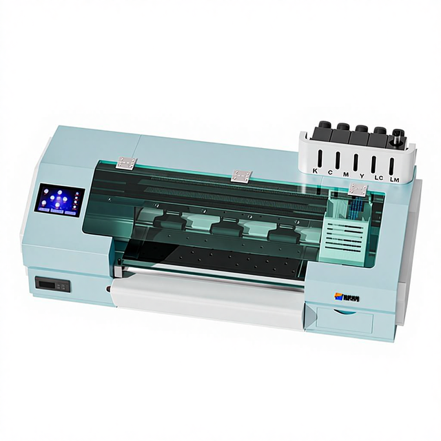New UV350 Crystal Label Printer Smart Upgrade High Speed Stable Manual Cutter Ultra Clear Plastic Label Printer