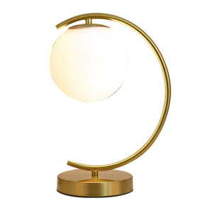 Hotel Bedroom Nightstand Desk <strong>Lamp</strong> Modern Living Room Home <strong>Copper</strong> Globe Bedside Globe Table <strong>Lamp</strong> - Product Image 4