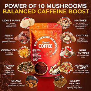 กาแฟสำเร็จรูปผสมเห็ดออร์แกนิกคุณภาพสูง ตราสินค้าส่วนตัว ช่วยเพิ่มพลังงานและเสริมสร้างภูมิคุ้มกัน - Product Image 4
