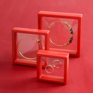 Jewelry Storage <b>Box</b> Transparent Floating Display Case Plastic Multi Color Bracelet Necklace <b>Earring</b> Organizer <b>Gift</b> Packaging - Product Image 2