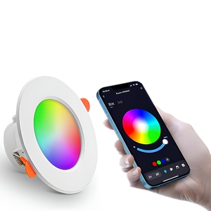 ไฟ LED ติดเพดาน เปลี่ยนสีได้ RGB ดาวน์ไลท์แบบฝัง โคมไฟสปอตไลท์ ตัวเรือนโคมไฟ อุปกรณ์ติดตั้ง ดาวน์ไลท์ สปอตไลท์ - Product Image 1