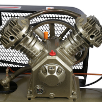 Compresseur d'air portable lubrifié à entraînement par courroie TAHU avec moteur et pompe 80L 2200W 3HP 220V 0.25/8-80L