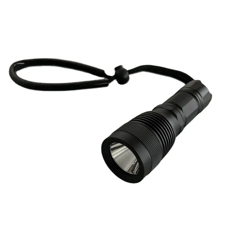 Professional scuba torch with 3AAA 18650 1000 lumen ip68 150m for deep water backup diving flashlights