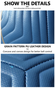 Palloni da <span class=keywords><strong>Calcio</strong></span> Personalizzati <span class=keywords><strong>Mini</strong></span> Taglia 5, Resistenti, Cuciti a Macchina, in Pelle PU e Gomma, Colore Personalizzabile, Logo Personalizzabile per Squadre - Product Image 6