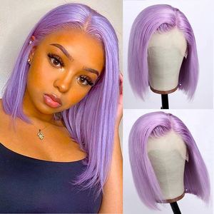 วิกผมบ๊อ<span class=keywords><strong>บ</strong></span>สั้นสี<span class=keywords><strong>แดง</strong></span>ชมพูราคาถูก วิกผมแท้แบ<span class=keywords><strong>บ</strong></span>ผูกเชือกด้านหน้า วิกผมบราซิลแ<span class=keywords><strong>บ</strong></span><span class=keywords><strong>บ</strong></span>ตรง วิกผมลูกไม้ HD สำหรับผู้หญิงผิวดำ - Product Image 3