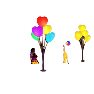 Ensemble <span class=keywords><strong>de</strong></span> lampes à motif <span class=keywords><strong>de</strong></span> cœur à énergie solaire à LED pour l'extérieur Éclairage interactif IP65 pour le paysage <span class=keywords><strong>de</strong></span> la cour du centre commercial commercial pour - Product Image 1