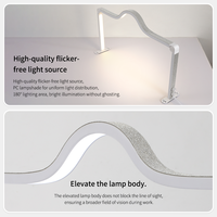 Lampe de table pour manucure 48W, dorée, carrée, pliable, avec support pour téléphone