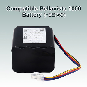 Batterie Li-ion de remplacement BLD H2B360 14.4V 6450mAh pour ventilateur IMT Medical <span class=keywords><strong>Bellavista</strong></span> 1000 certifiée CE RoHS - Product Image 3