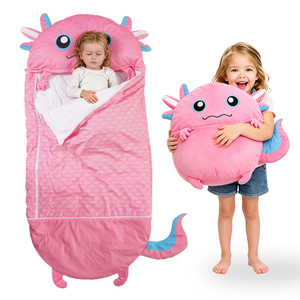 Tappetino per il Sonno Personalizzato per Bambini, Sacco a Pelo Morbido a Forma di Animale <span class=keywords><strong>3</strong></span> in 1, Tappetino per Dormire, Personaggio Morbido per Giocare, <span class=keywords><strong>Regalo</strong></span> per Asilo Nido, Scuola Materna, Scuola dell'Infanzia - Product Image 1