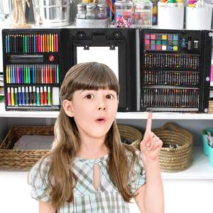 Drop Shipping Wholesale Kids Stationery Art Set Super Mega Art set de Arte <span class=keywords><strong>208</strong></span> pezzi per bambini - Product Image 6