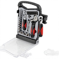 Kit d'entretien automobile multifonction 40 pièces avec étui rigide, jeu de clés à cliquet, garantie 1 an, personnalisation ODM/OEM
