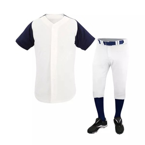 Conjunto de Uniforme de Béisbol Casual para Hombre, Bordado con Letras, Sin Botones - Product Image 3