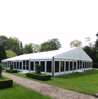 Carpas Resistentes para Fiestas y Bodas, Impermeables, de PVC y PVDF, Blancas, Grandes, para 300 Personas, Eventos al Aire Libre, Exhibiciones, Todas las Temporadas, 10X10