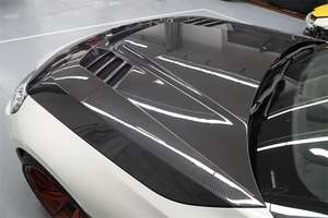 Cofano Motore Anteriore in Fibra di Carbonio per <span class=keywords><strong>BMW</strong></span> Serie 2 <span class=keywords><strong>G42</strong></span> M2 G87 Stile V Leggero da Corsa Ventilato - Product Image 6