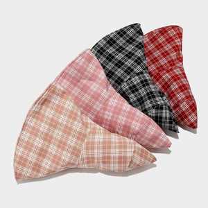 Chapeau de soleil tendance à large bord à carreaux pour femme, pliable, idéal pour le printemps, les voyages en extérieur, l'été, les vacances à la mer, la plage, style décontracté, type pêcheur - Product Image 4