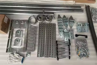 Boîte de quincaillerie pour porte de garage Kit complet de quincaillerie pour porte de garage en aluminium Composants pour porte de garage