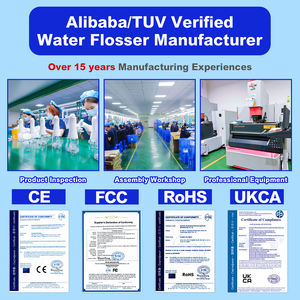 H2ofloss 2-in-1 ricaricabile spazzolino elettrico acqua filo filo Set setola morbida IPX7 OEM ODM all'ingrosso per la pulizia profonda - Product Image 2