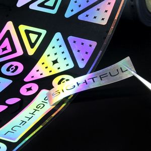 Film holographique auto-adhésif en PVC transparent, résistant à l'eau, aux déchirures et aux UV, pour impression DIY, étiquette holographique - Product Image 6