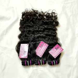 Cabello Humano 100% Natural Indio Sin Procesar Remy de 10-24 Pulgadas, Ondulado Natural, Rizado Profundo, Cutícula Alineada, Alta Calidad - Product Image 1
